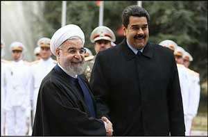 روحانی در دیدار همتای ونزوئلایی: روابط تهران و کاراکاس گسترش می‌یابد