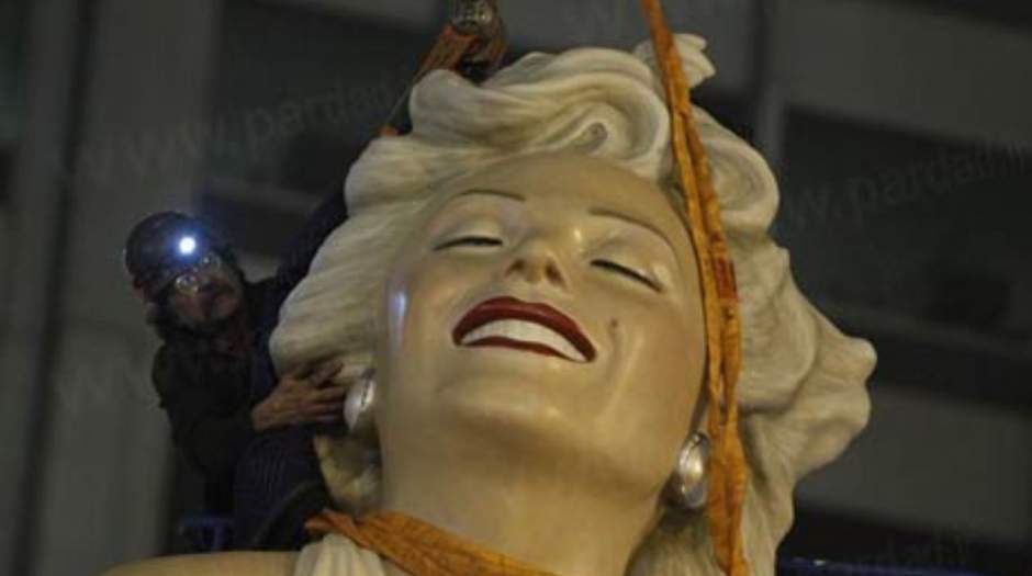 مجسمه "مرلین مونرو" ربوده شد