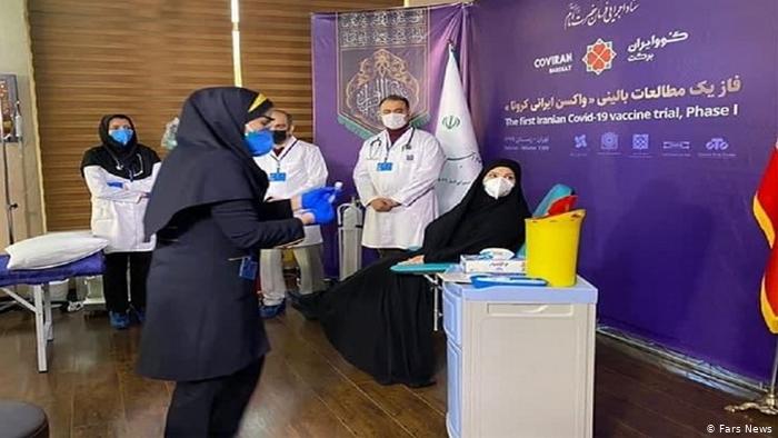 انجام اولین تزریق واکسن ایرانی کرونا