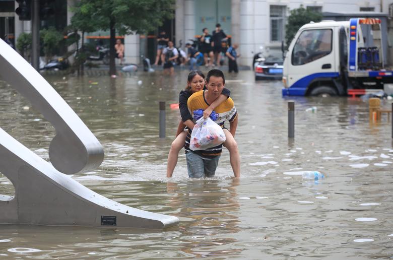 تصاویر سیلاب مرگبار چین