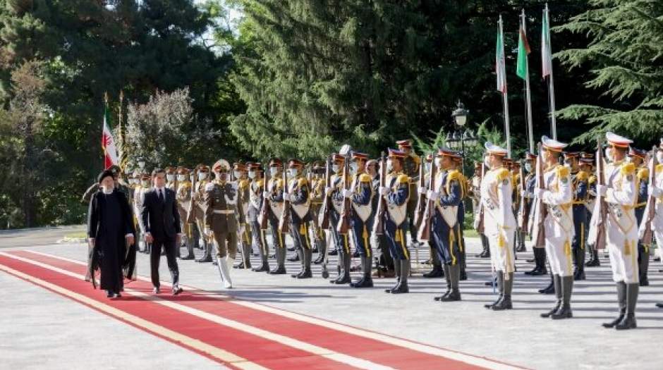 استقبال رئیسی از رییس‌جمهور ترکمنستان