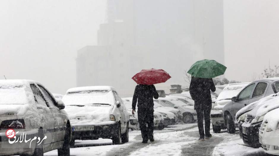 احتمال بارش باران و برف در ارتفاعات بیشتر استان‌ها تا سه‌شنبه