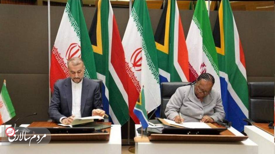 یادداشت تفاهم کمیسیون اقتصادی ایران و آفریقای جنوبی امضا شد
