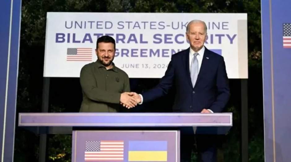 آمریکا و اوکراین پیمان امنیتی ۱۰ ساله امضاء کردند