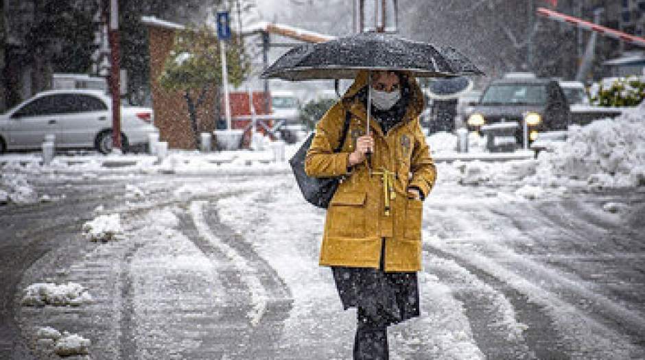 پیش‌بینی بارش برف در تهران